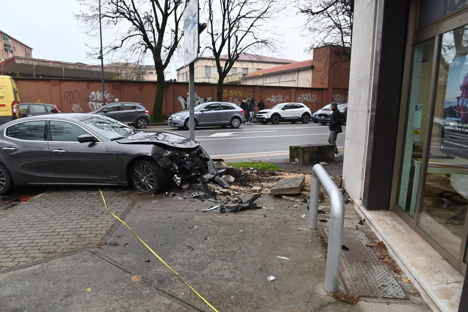 L'incidente in viale Duca d'Aosta