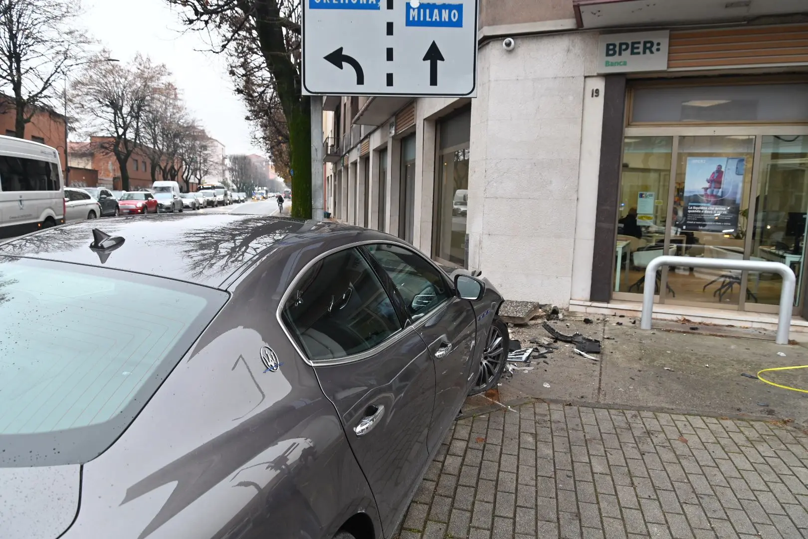 L'incidente in viale Duca d'Aosta