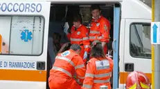 L'uomo portato in ospedale in codice rosso