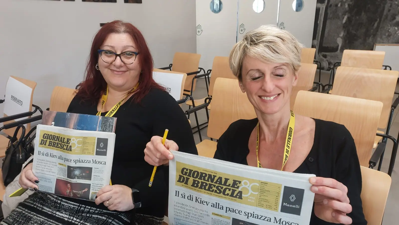 La classe V dell'istituto Grandi Scuole di Brescia in visita al GdB