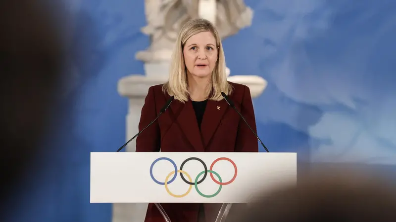 La presidente del Cio Kirsty Coventry - Foto Epa/Thodoris Manolopoulos © www.giornaledibrescia.it