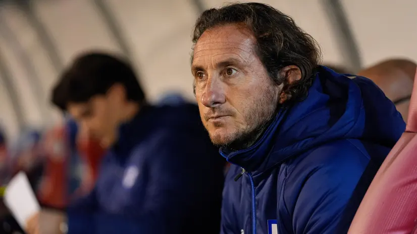 Aimo Diana questa sera in panchina al Riviera delle Palme - Foto New Reporter © www.giornaledibrescia.it