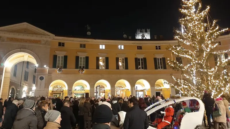 La piazza di Rovato vestita a festa
