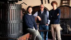 Riccardo Ricci Curbastro con i figli Gualberto e Filippo