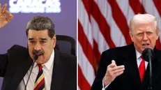 Maduro e Trump - Ansa © www.giornaledibrescia.it