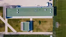 Veduta aerea del centro sportivo di Torbole Casaglia - New Reporter © www.giornaledibrescia.it