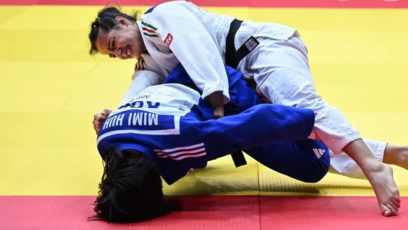 La Bellandi sul tatami - Foto Coni.it