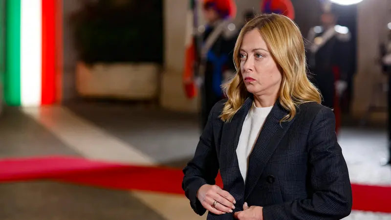 La presidente del Consiglio Giorgia Meloni a Palazzo Chigi - © www.giornaledibrescia.it