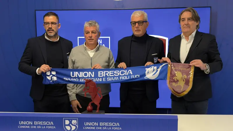 La presentazione del progetto che lega Union Brescia e Mario Rigamonti - © www.giornaledibrescia.it