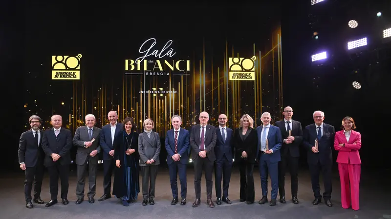 ECONOMIA BRESCIA TEATRO GRANDE OSCAR DEI BILANCI 2025 NELLA FOTO FASI DELLA MANIFESTAZIONE 2/12/2025 newreporter©favretto