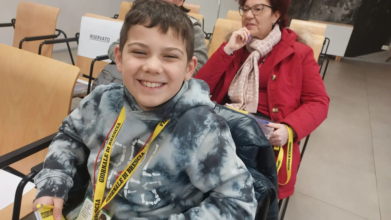 La classe V A della primaria Mario Lodi di Brandico in visita al GdB