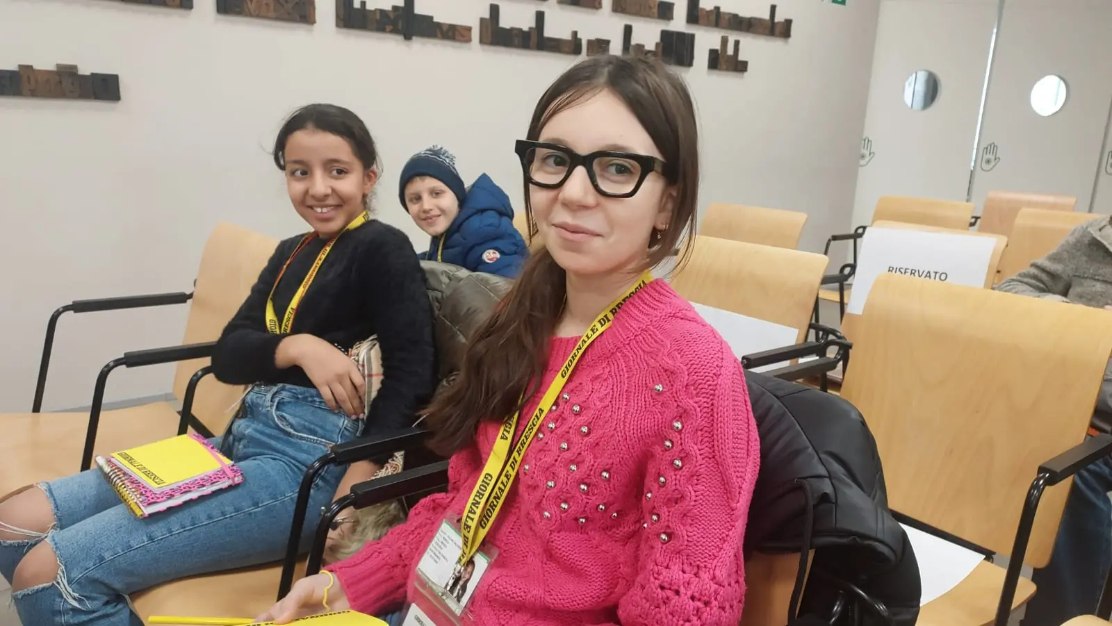 La classe V A della primaria Mario Lodi di Brandico in visita al GdB