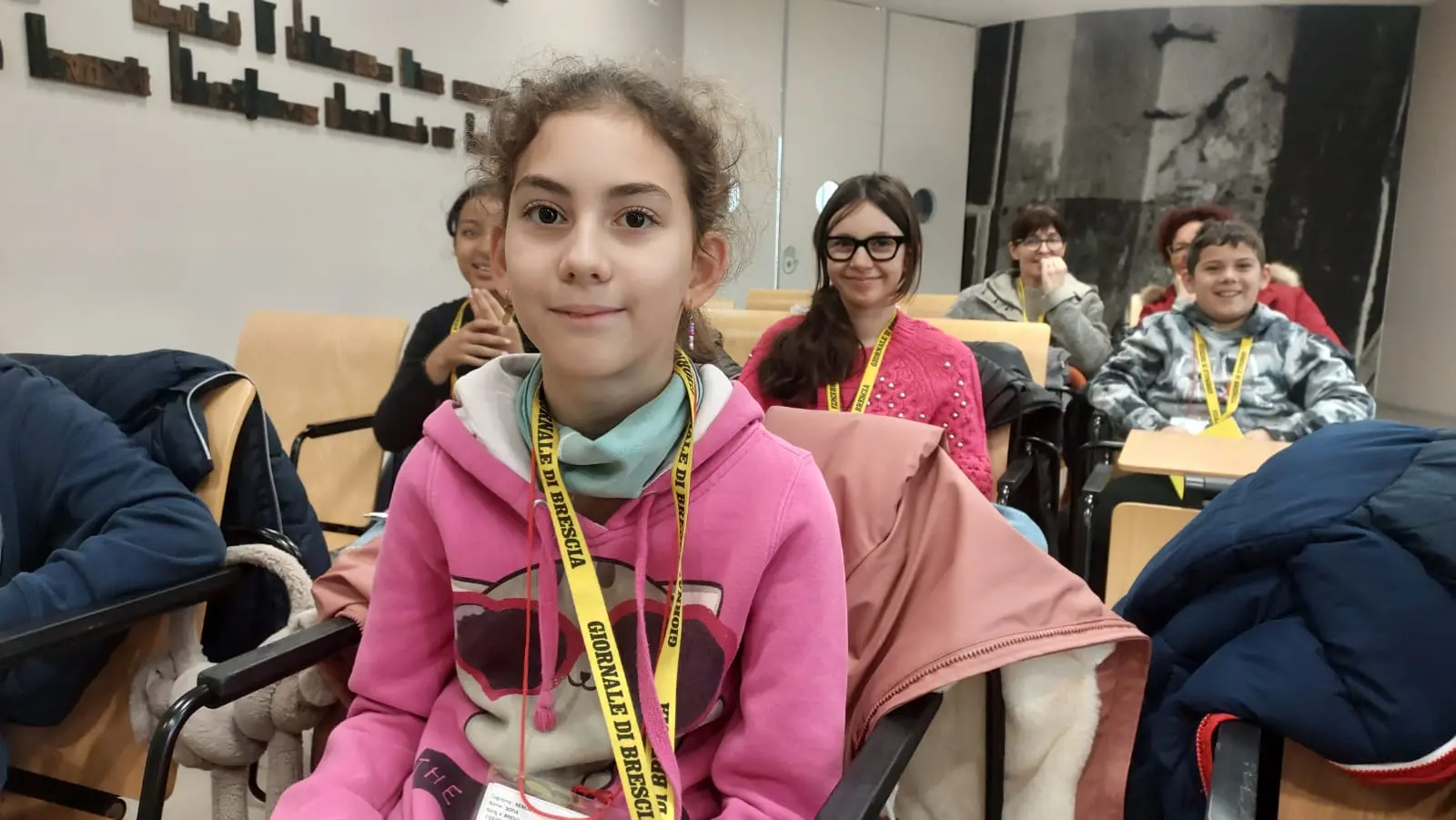 La classe V A della primaria Mario Lodi di Brandico in visita al GdB