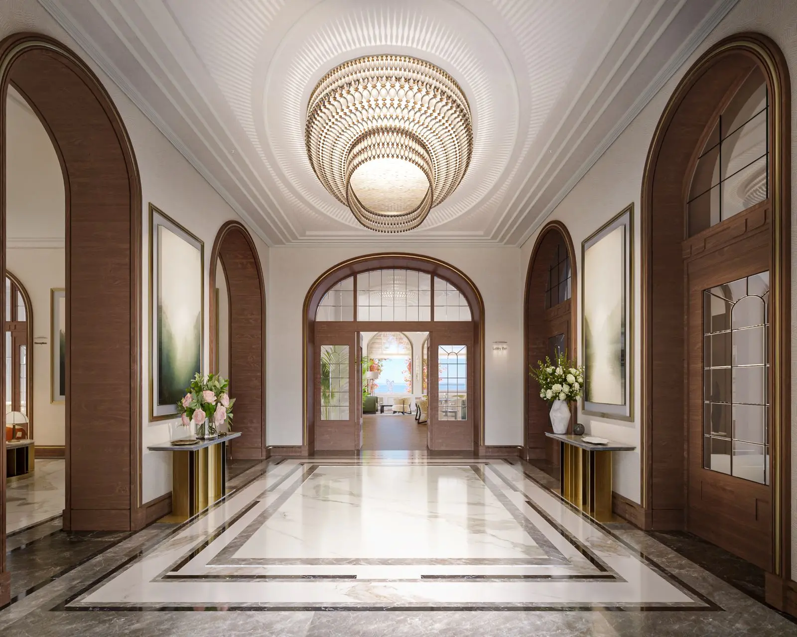 Nei rendering dei progettisti, il futuro aspetto degli interni