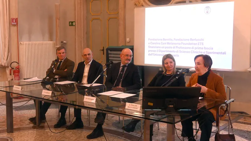 Da sinistra: Bruni Conter, Zampedri, Castelli, Venturini e Tincani Balestrieri - Foto Marco Ortogni/Neg © www.giornaledibrescia.it