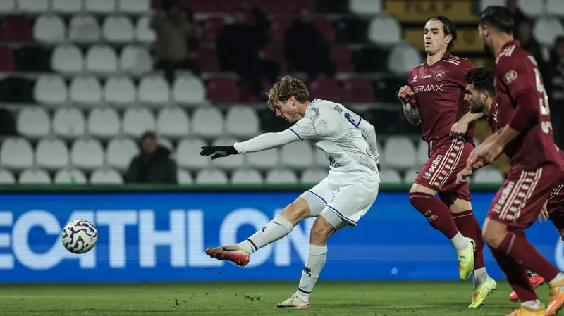 Vido in gol contro il Cittadella - Foto New Reporter Comincini © www.giornaledibrescia.it