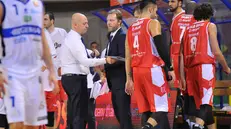 A sinistra Max Menetti, a destra Amedeo Della Valle, ai tempi di Reggio - Foto New Reporter Checchi © www.giornaledibrescia.it