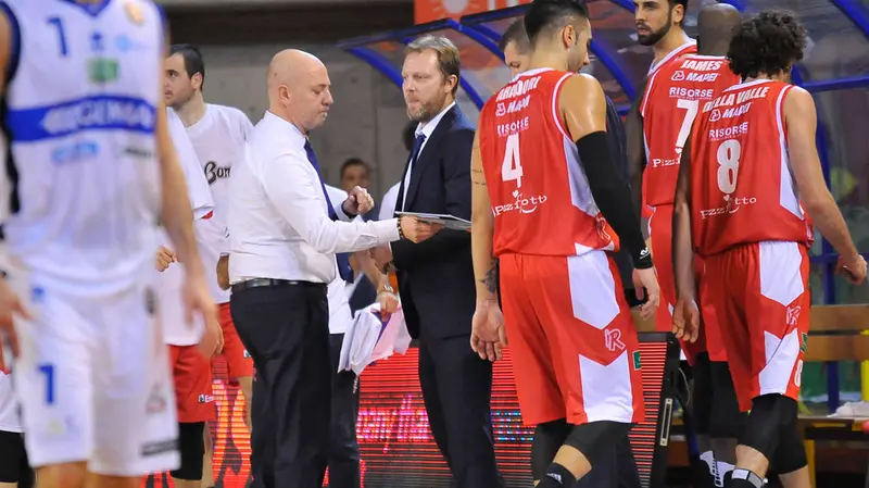 A sinistra Max Menetti, a destra Amedeo Della Valle, ai tempi di Reggio - Foto New Reporter Checchi © www.giornaledibrescia.it