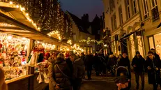 Lo scorcio di un mercatino di Natale