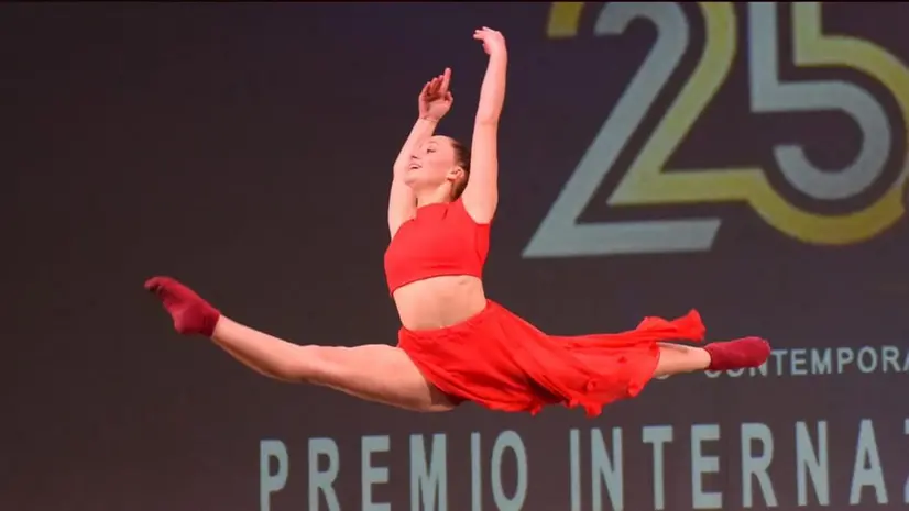 Martina Simoncelli durante un'esibizione