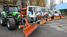 Alcuni dei mezzi a disposizione per il Piano neve