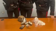 La droga sequestrata dai carabinieri