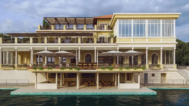 Riqualificazione ex Casinò di Gardone, il rendering