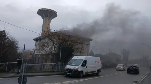 L'incendio a Ghedi