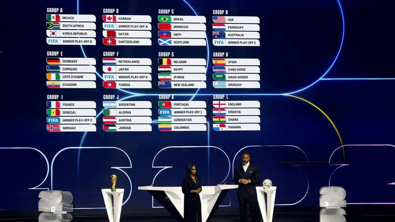 La cerimonia del sorteggio per i Mondiali 2026 - Ansa © www.giornaledibrescia.it