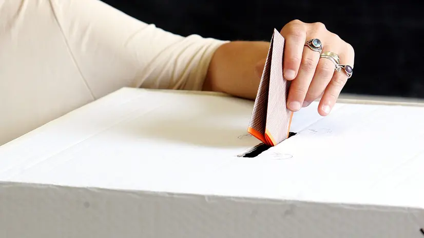 L'urna di un precedente referendum costituzionale