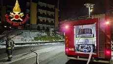 L'intervento dei Vigili del fuoco
