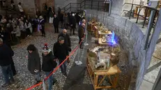 L'inaugurazione della mostra dei presepi Mcl