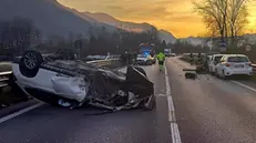 L'incidente a Esine - © www.giornaledibrescia.it