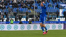 Di Molfetta dopo il rigore sbagliato - Foto New Reporter Pasotti © www.giornaledibrescia.it