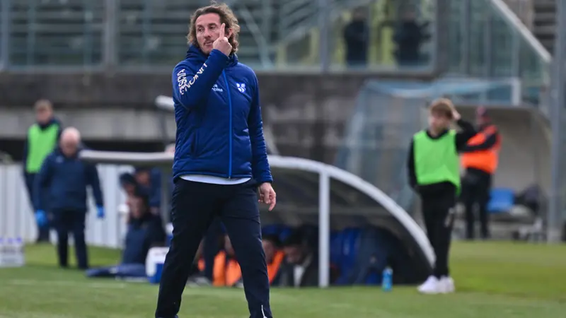 Aimo Diana ieri a bordocampo - Foto New Reporter Pasotti © www.giornaledibrescia.it