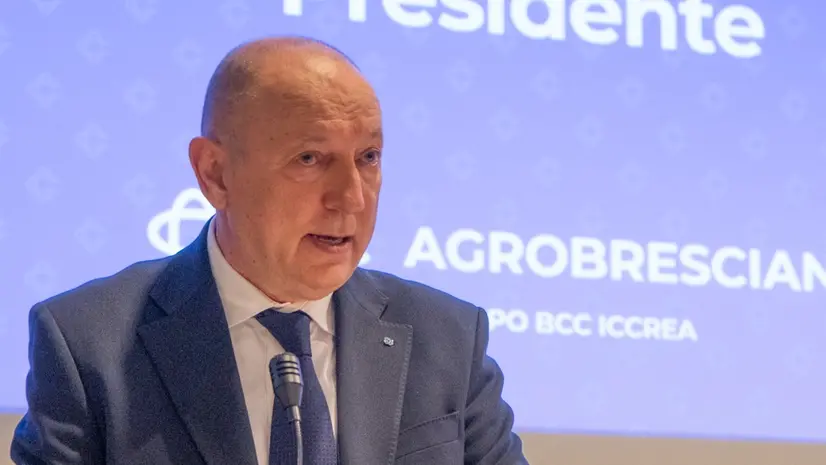 Il presidente di Bcc Agrobresciano, Osvaldo Scalvenzi © www.giornaledibrescia.it