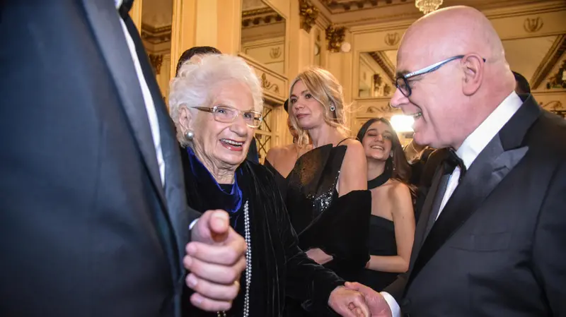 Liliana Segre alla Prima della Scala di Milano - Foto Ansa/Matteo Corner © www.giornaledibrescia.it