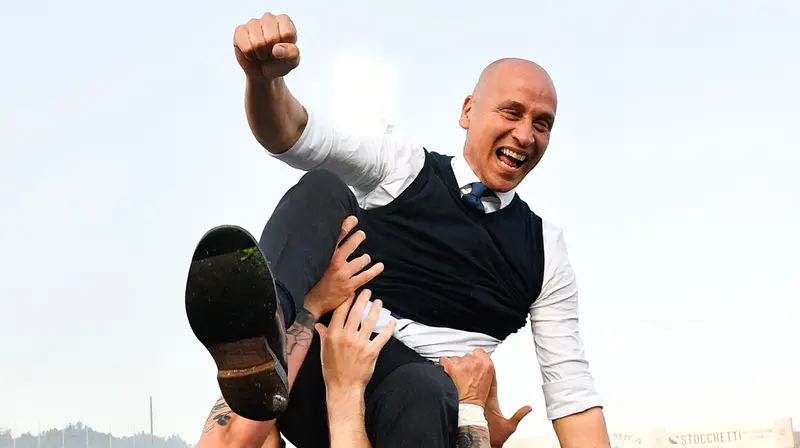 Eugenio Corini promosso con il Brescia nel 2019 - © www.giornaledibrescia.it