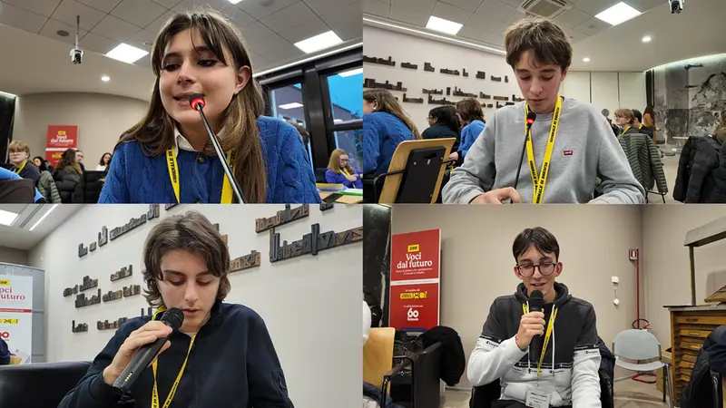 Gli studenti hanno provato a speakerare un video podcast