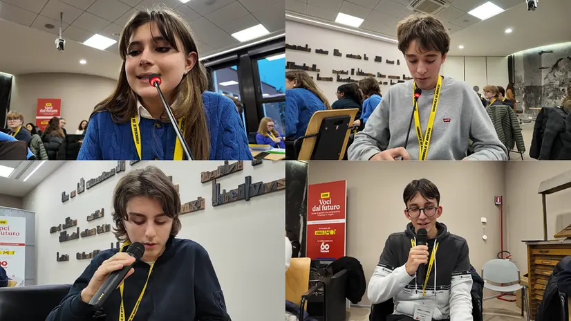 Gli studenti hanno provato a speakerare un video podcast