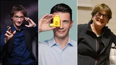 Da sinistra: Christopher Castellini, Cristian Fracassi e Lieta Valotti