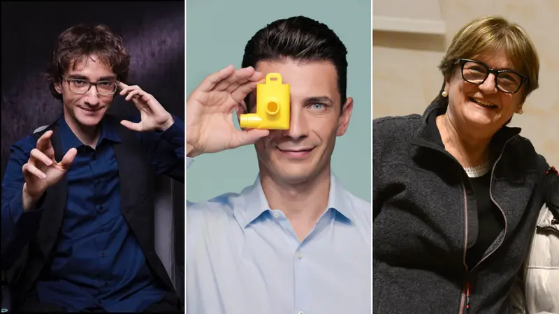 Da sinistra: Christopher Castellini, Cristian Fracassi e Lieta Valotti