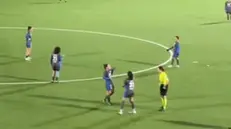 Un frame tratto dal match di Coppa Italia Moncalieri-Pro Palazzolo