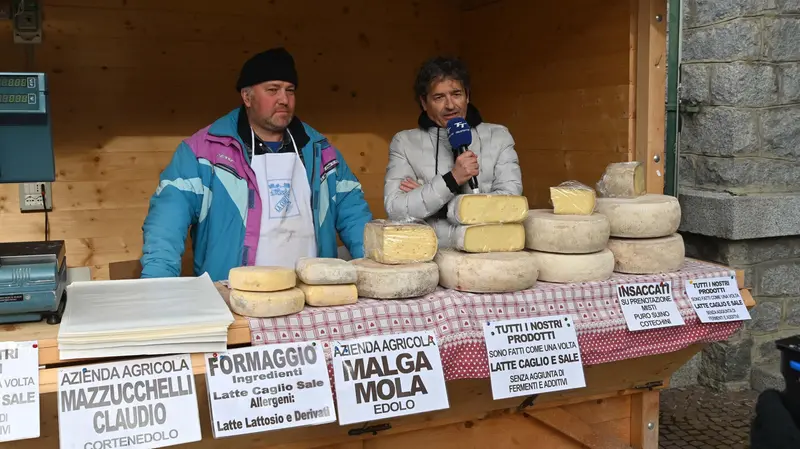 I prodotti locali in vendita ai mercatini di Edolo