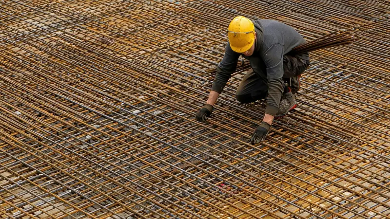 La produzione di acciaio si è ridotta