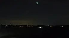 Un'immagine del bolide tratta da un video