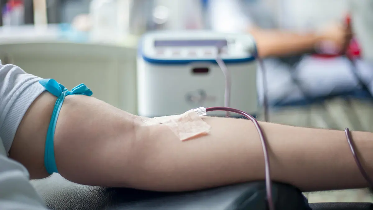 Una donazione di sangue
