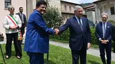 Antonio Tajani e Piyush Goyal a Brescia - Foto Neg © www.giornaledibrescia.it