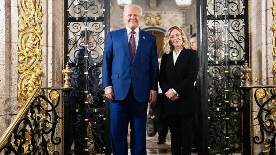 Giorgia Meloni e Donald Trump - Foto Ansa/Epa © www.giornaledibrescia.it