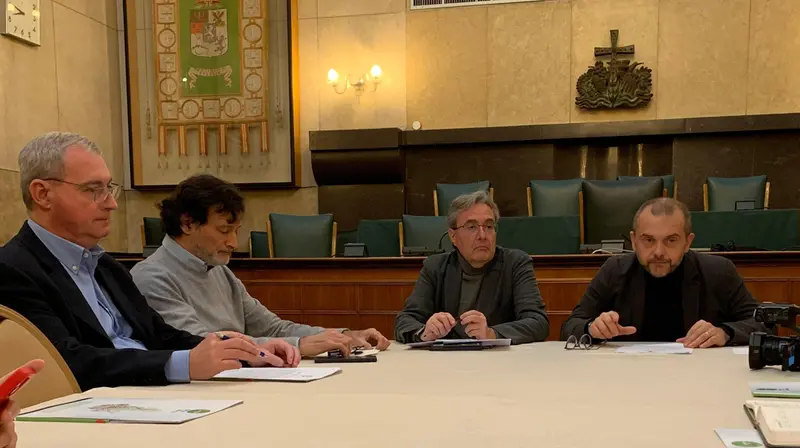 La conferenza stampa di presentazione del progetto - © www.giornaledibrescia.it